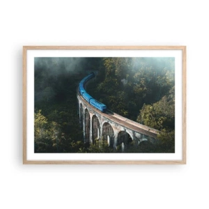 Poster in cornice rovere chiaro - Attrazione della natura - 70x50 cm