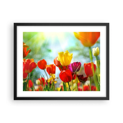 Poster in cornice nera - Tutti i colori del sole - 50x40 cm