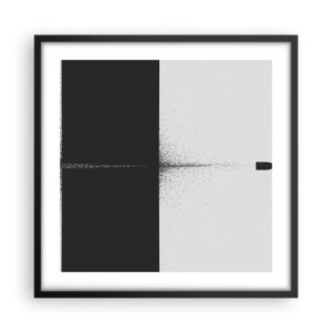 Poster in cornice nera - Dritto allo scopo - 50x50 cm