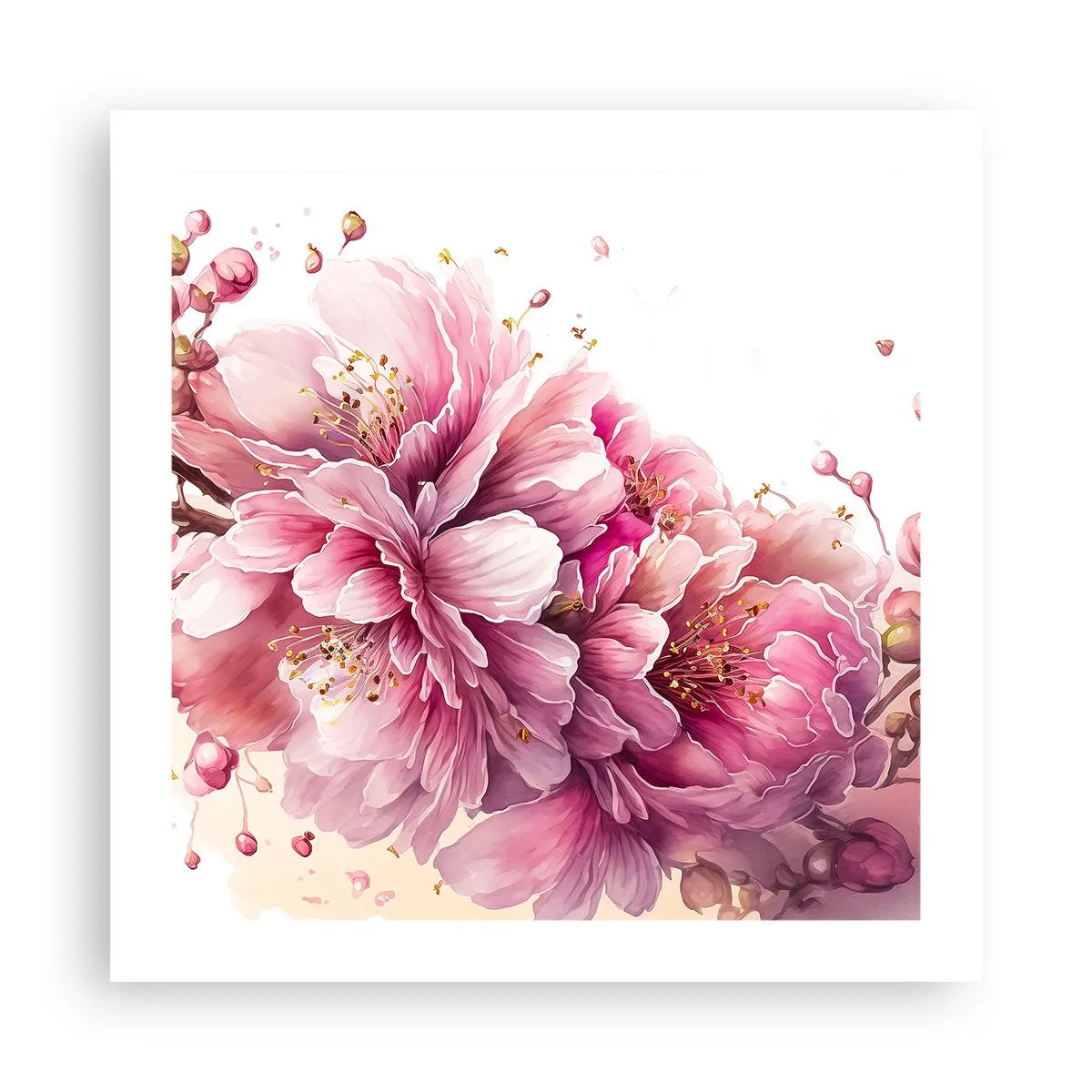 Poster - Fiore di ciliegio - 50x50 cm