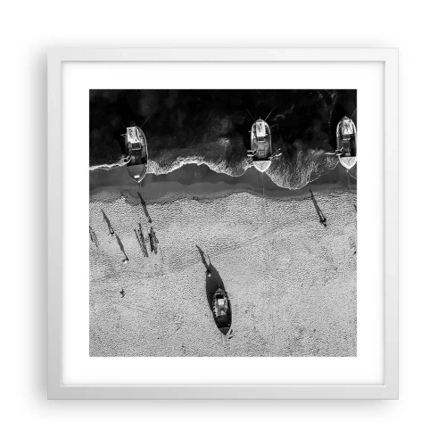 Poster in cornice bianca - Ancora sulla riva... - 40x40 cm