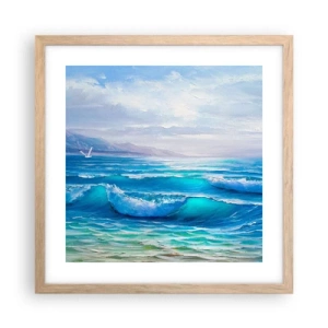 Poster in cornice rovere chiaro - Porta sollievo - 40x40 cm