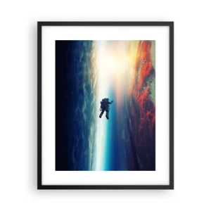Poster in cornice nera - Affrontando l'universo - 40x50 cm