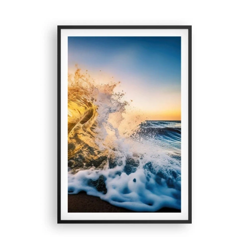 Poster in cornice nera - Gioco sulla sabbia - 61x91 cm