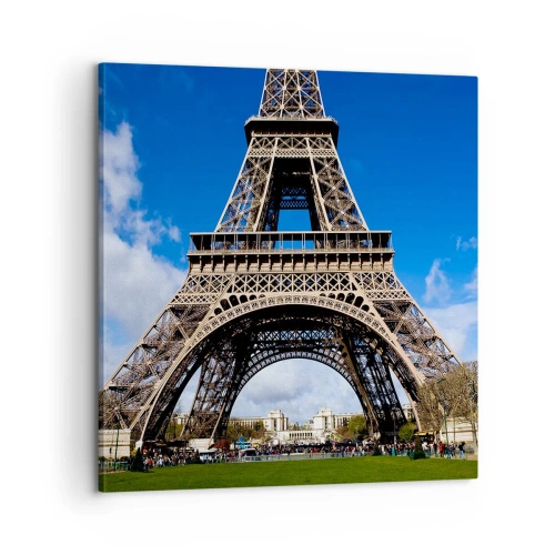 Quadro su tela - Stampe su Tela - Tutta Parigi ai suoi piedi - 60x60 cm