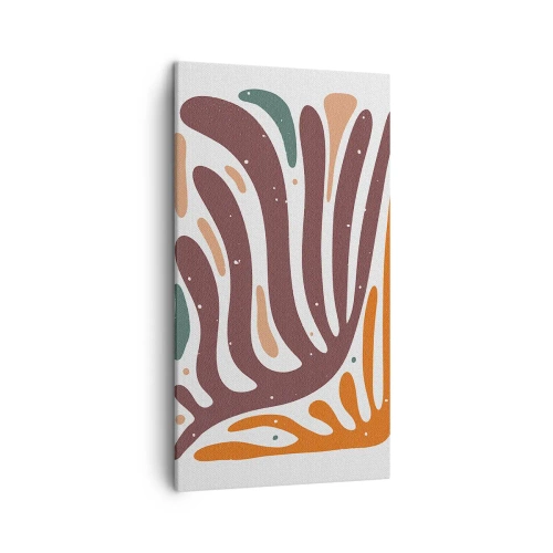 Quadro su tela - Stampe su Tela - Composizione organica raggiante - 45x80 cm