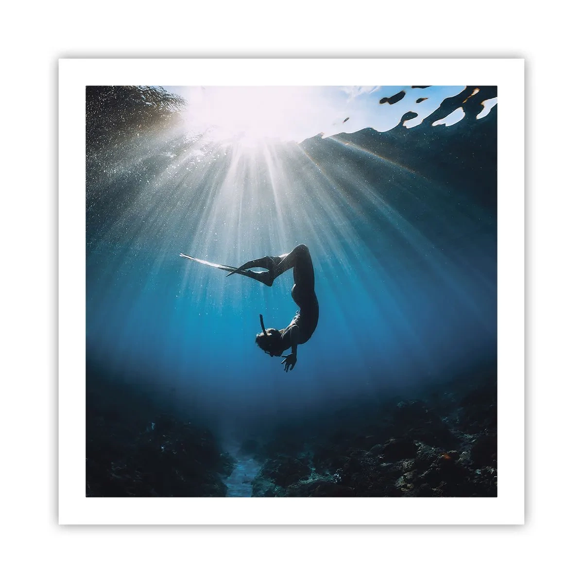 Poster - Danza subacquea - 60x60 cm