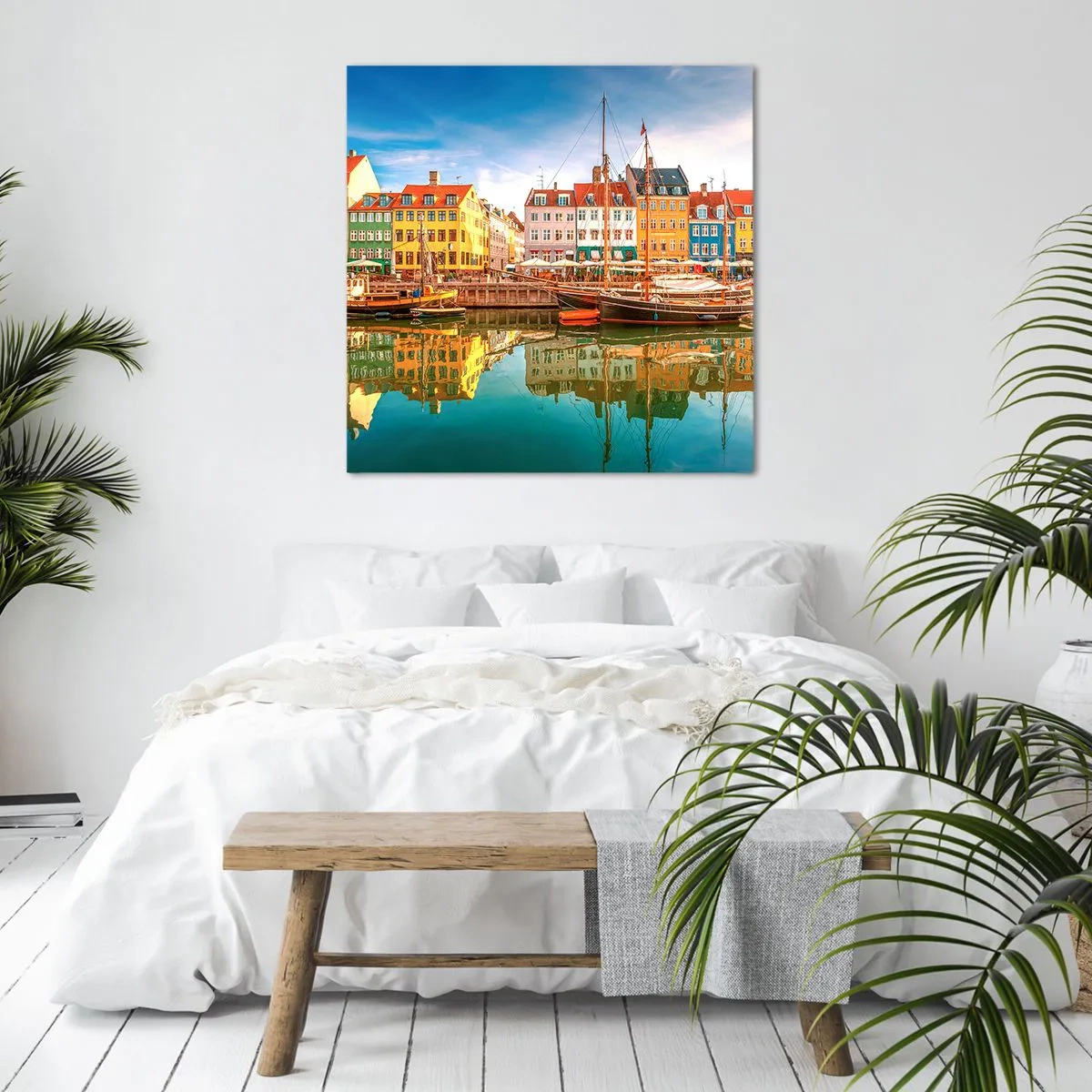 Quadro su tela - Stampe su Tela - Sull'acqua liscia come uno specchio - 30x30 cm