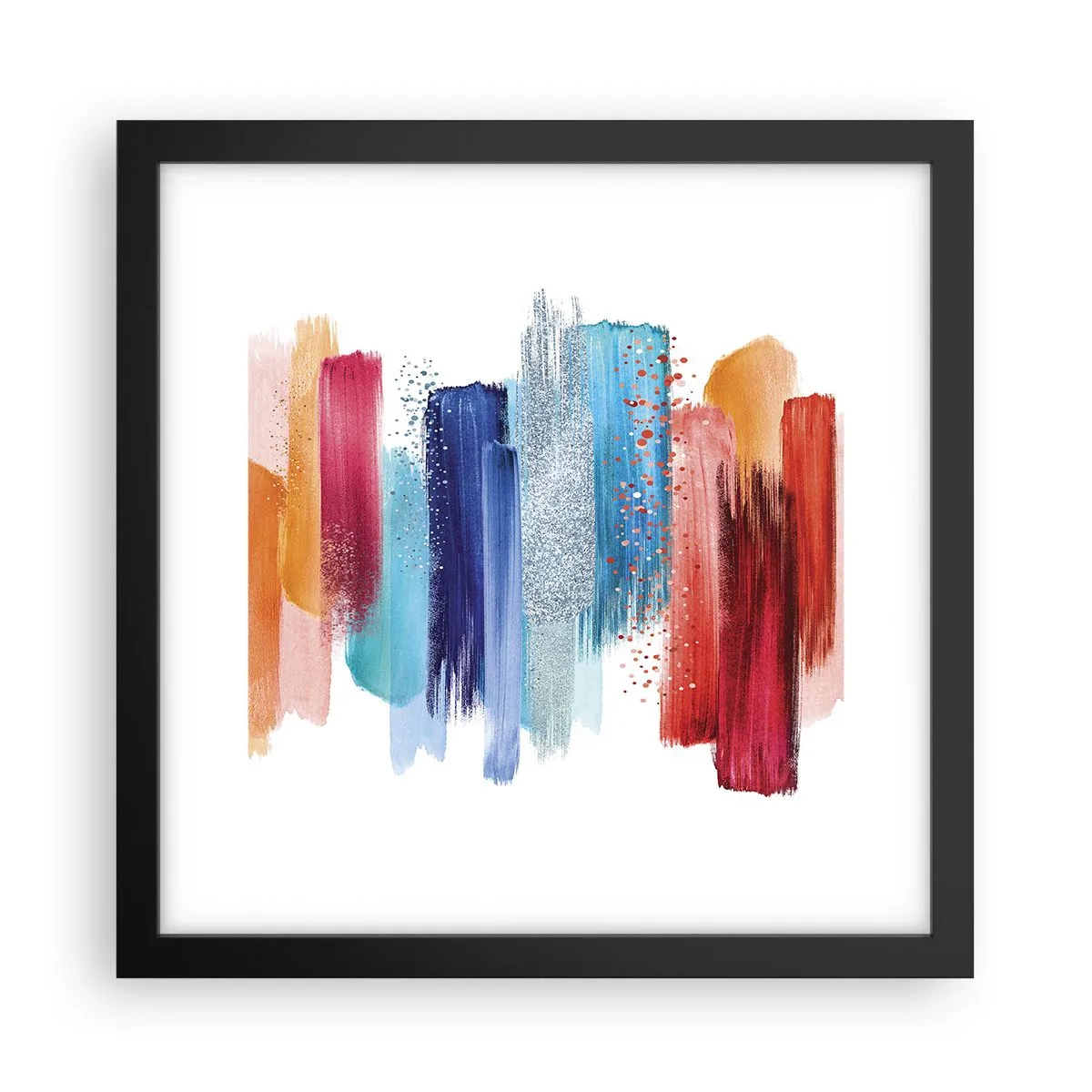 Poster in cornice nera - In alto e in basso - 30x30 cm