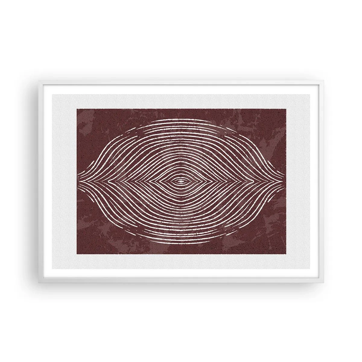 Poster in cornice bianca - Lo spazio parlante - 100x70 cm