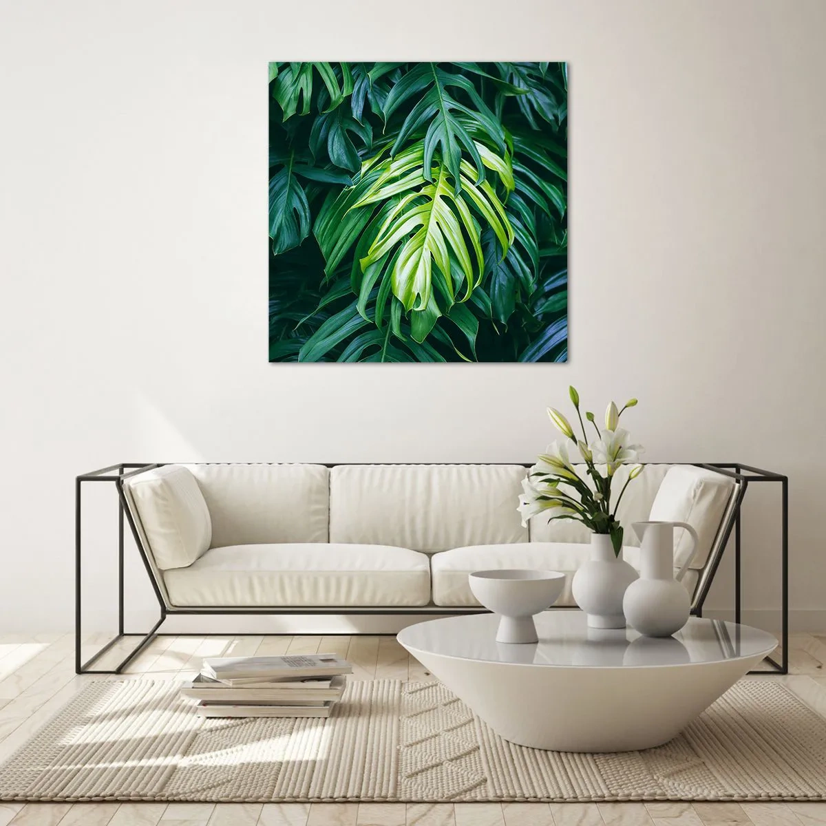 Quadro su vetro - Immergersi nella freschezza - 60x60 cm