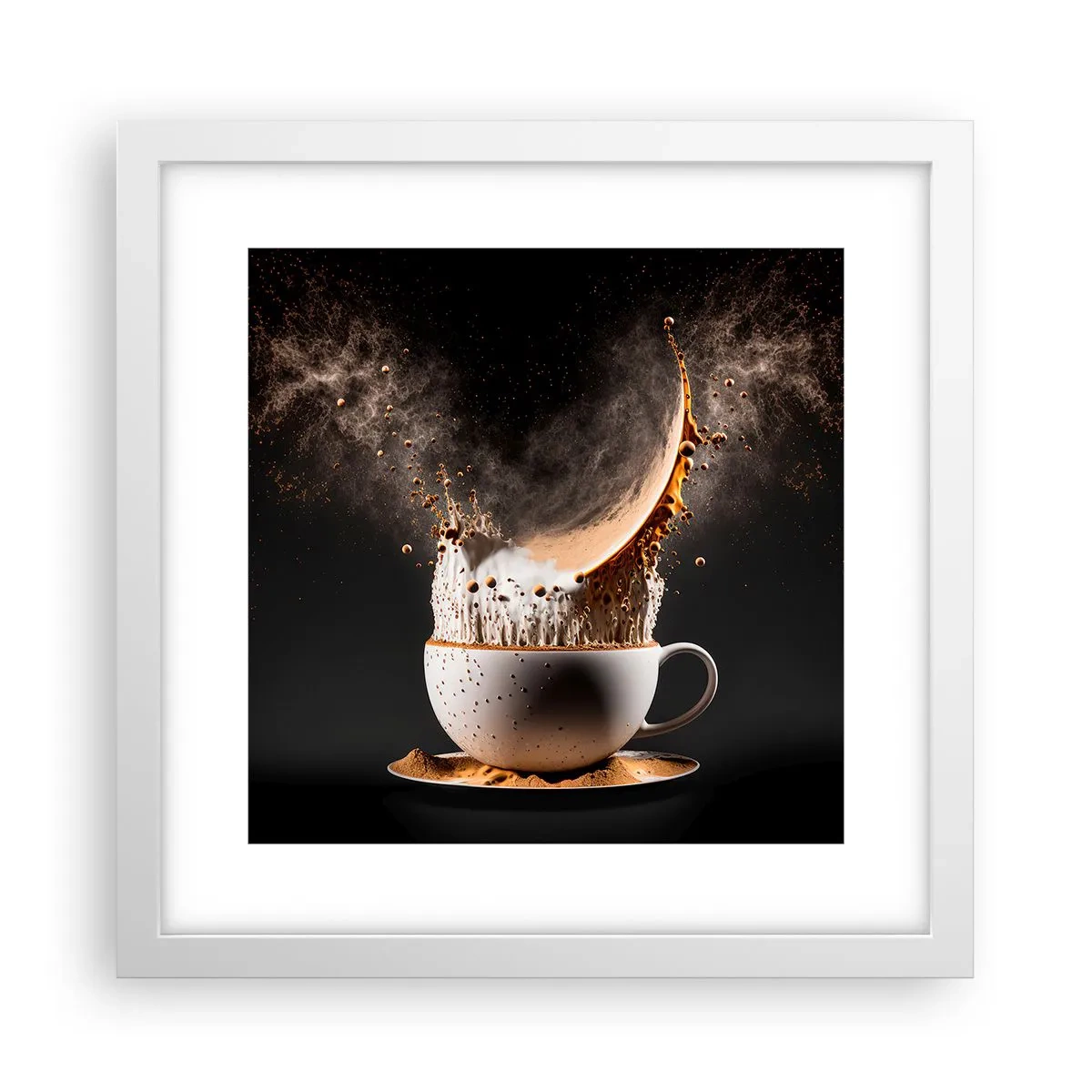 Poster in cornice bianca - Esplosione di sapore - 30x30 cm