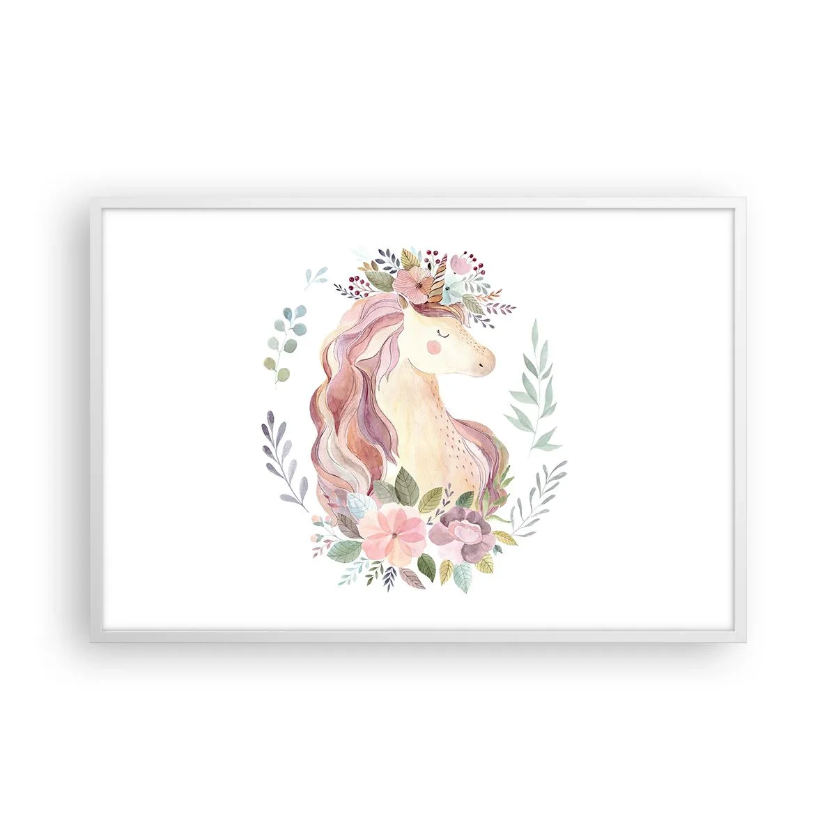 Poster in cornice bianca - Invito nel mondo delle favole - 91x61 cm
