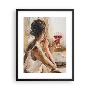 Poster in cornice nera - Il sapore di un buon momento - 40x50 cm