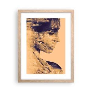 Poster in cornice rovere chiaro - Bella di natura - 30x40 cm