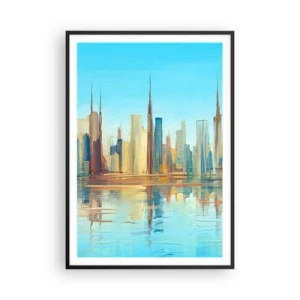 Poster in cornice nera - Metropoli assolata - 70x100 cm