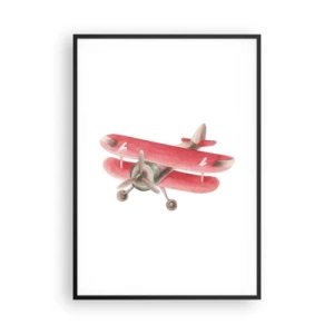 Poster in cornice nera - Pronto a volare alto - 70x100 cm