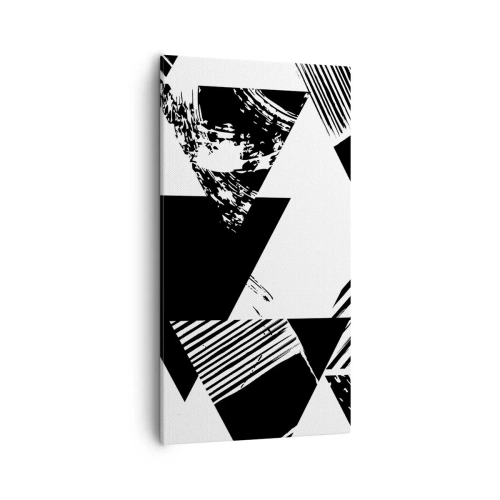 Quadro su tela - Stampe su Tela - Pioggia di triangoli - 55x100 cm