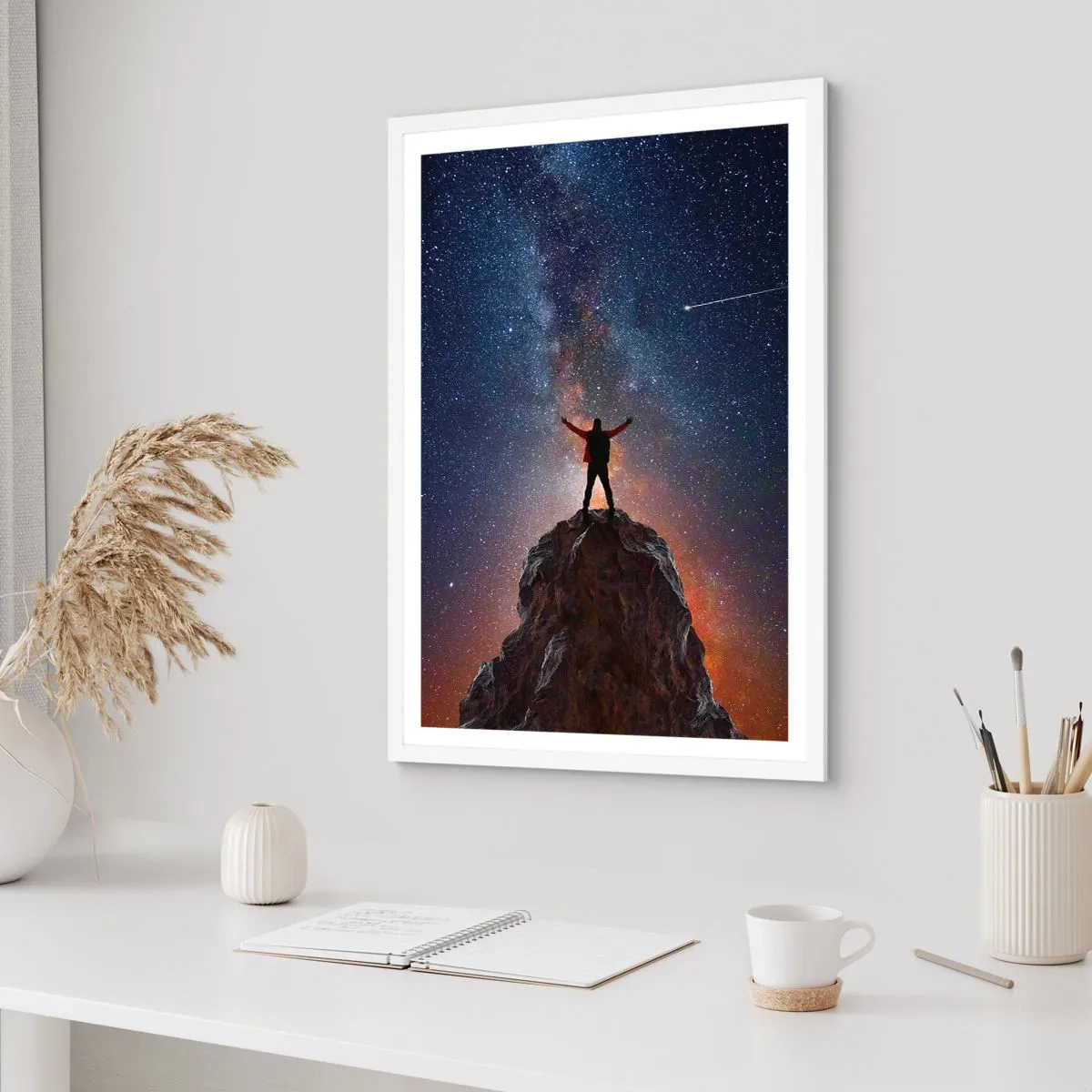 Poster in cornice bianca - La forza è con me! - 30x40 cm