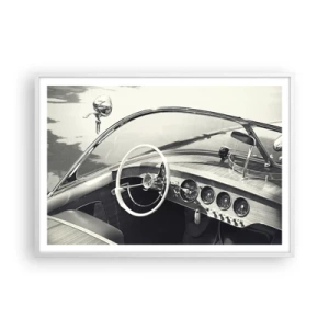 Poster in cornice bianca - Il ricco e il povero - 100x70 cm