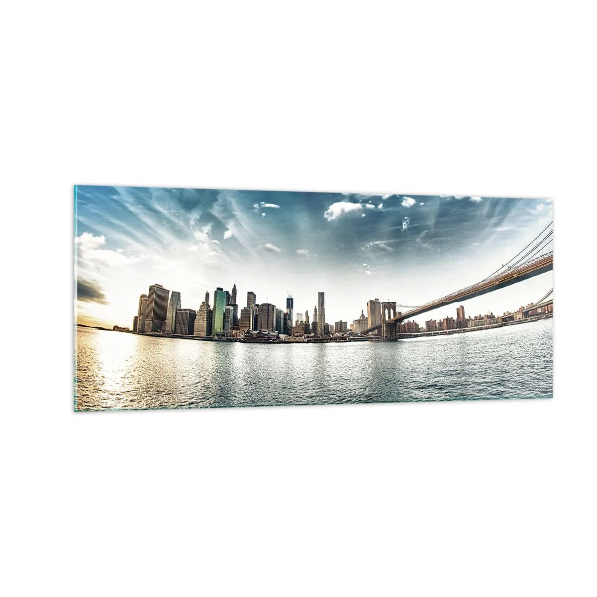 Quadro su vetro - L'isola di vetro - 100x40 cm