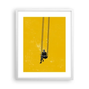 Poster in cornice bianca - Un giorno come tanti - 40x50 cm