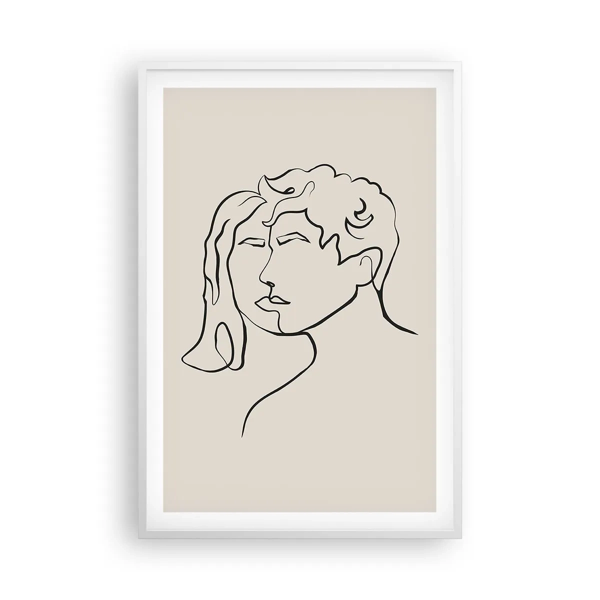 Poster in cornice bianca - E divennero una cosa sola - 61x91 cm