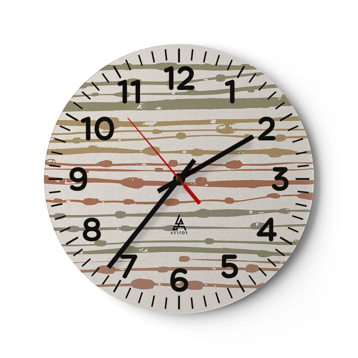 Orologio da parete - Orologio in Vetro - La notazione musicale dei colori - 40x40 cm