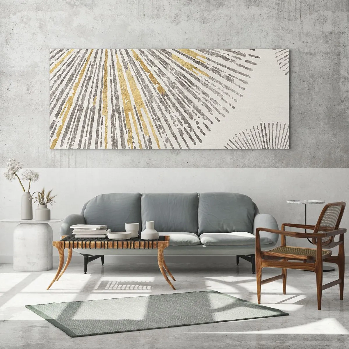 Quadro su vetro - La bellezza dei raggi - 90x30 cm