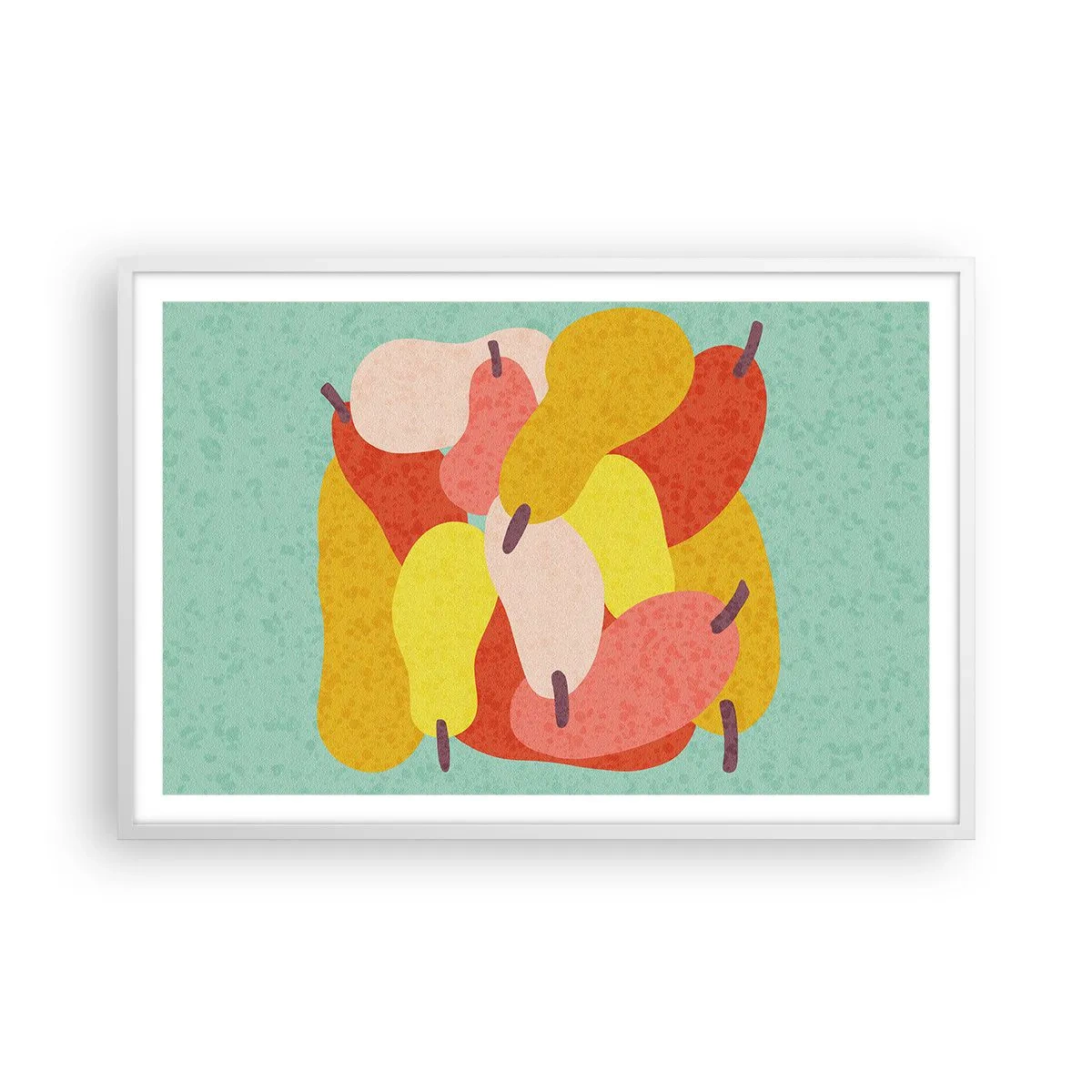 Poster in cornice bianca - Assaggia il sole estivo - 91x61 cm