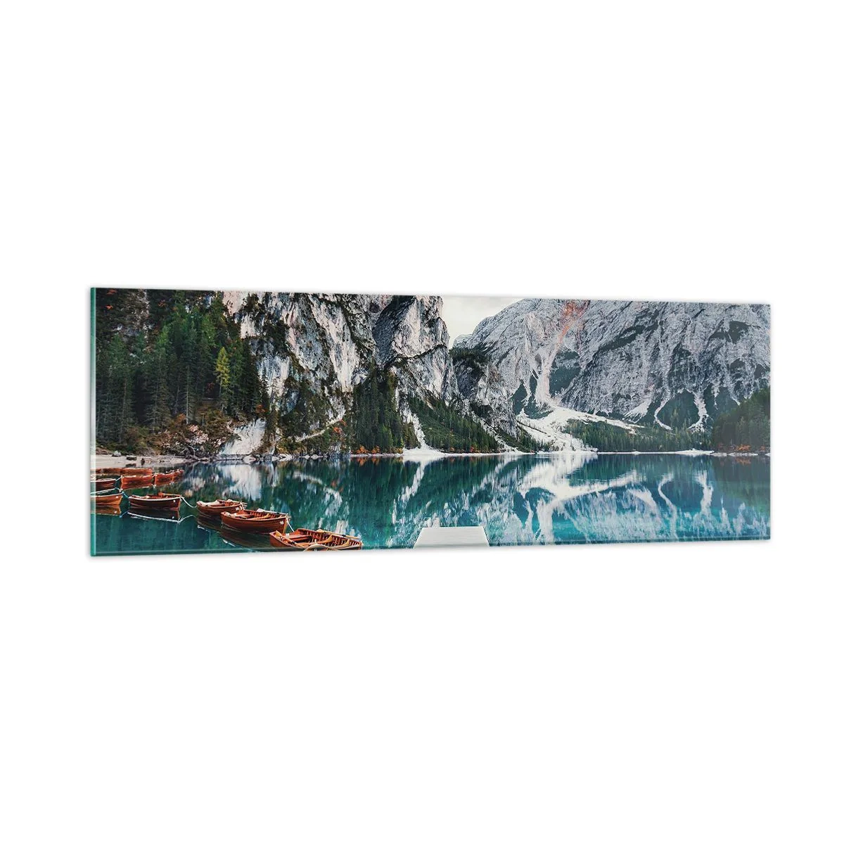 Quadro su vetro - Ti mostriamo la bellezza - 90x30 cm