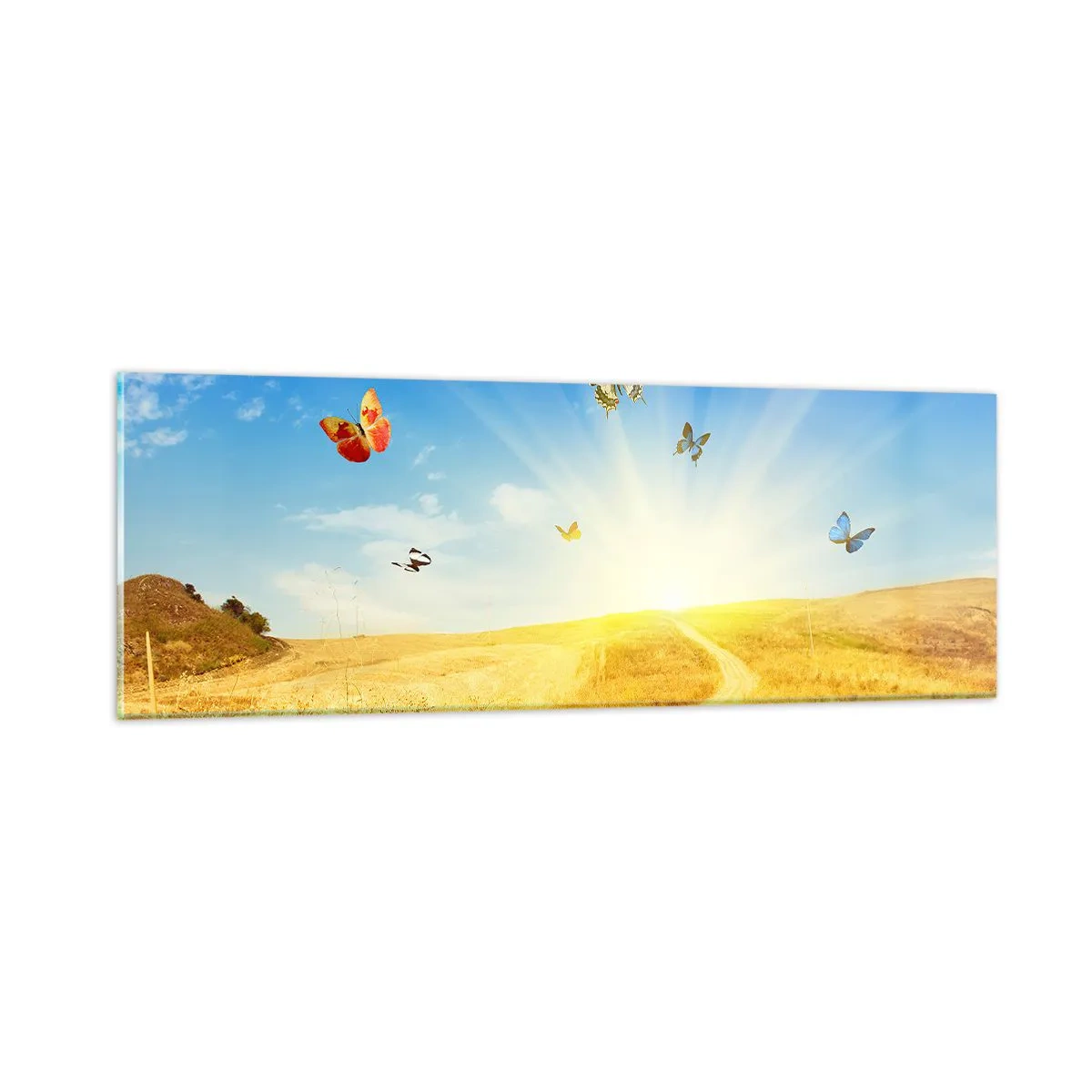 Quadro su vetro - Come non amare l'estate? - 90x30 cm