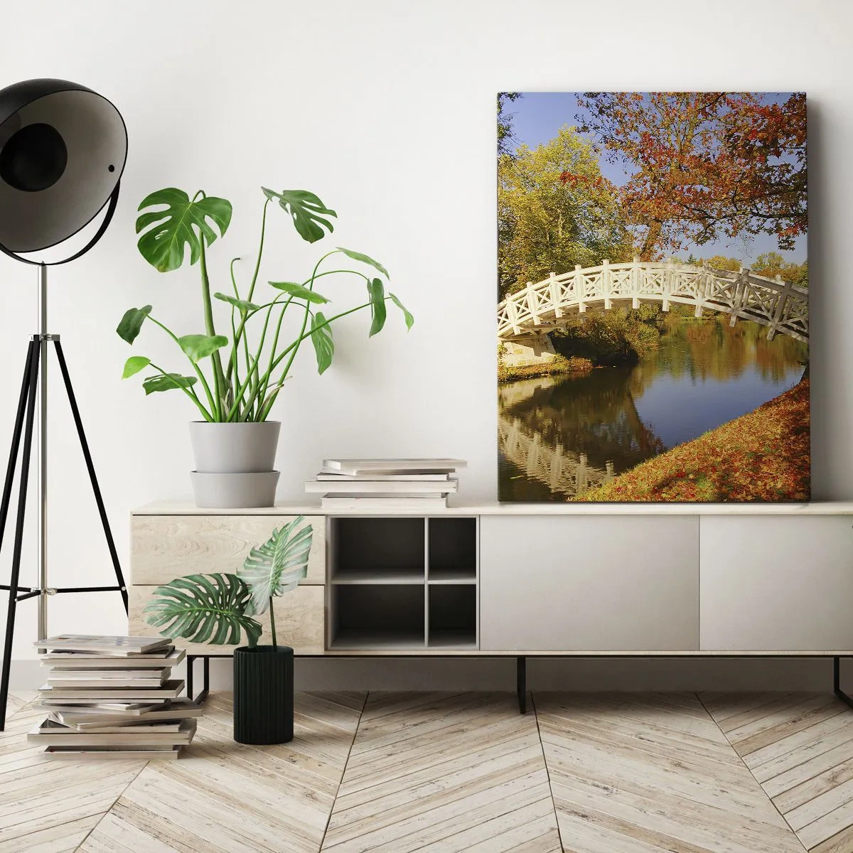 Quadro su tela - Stampe su Tela - Sul bianco ponticello dei sospiri - 45x80 cm