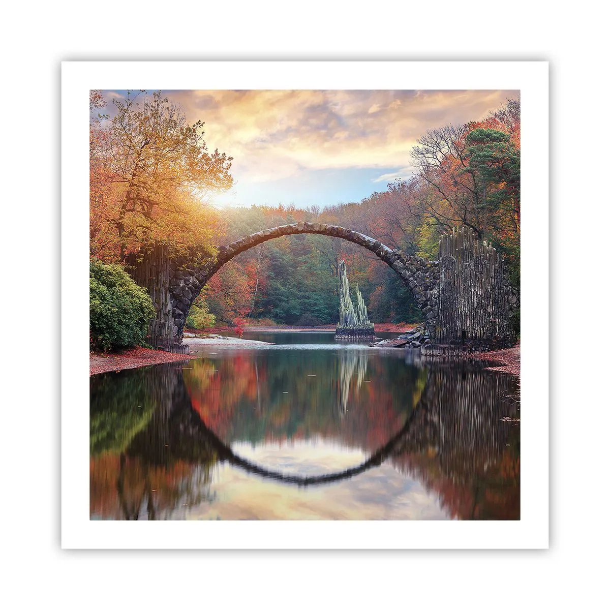 Poster - Dall'altro lato dello specchio - 60x60 cm