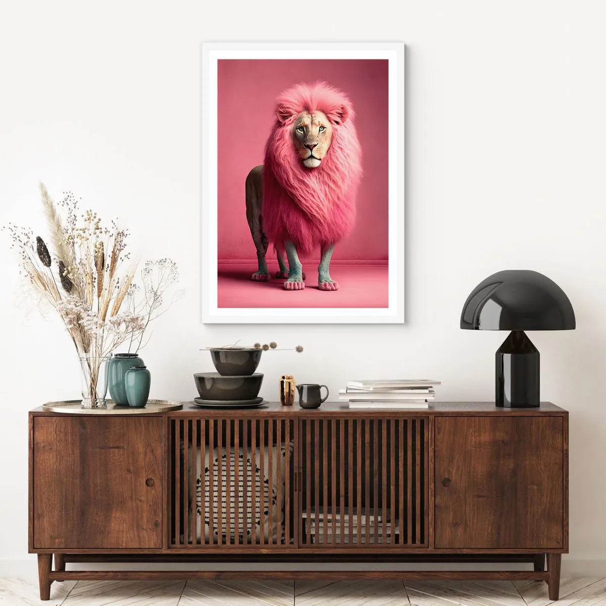 Poster in cornice bianca - E non mette più paura - 61x91 cm