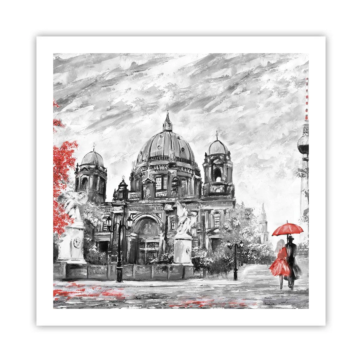 Poster - Incontro a Berlino - 60x60 cm