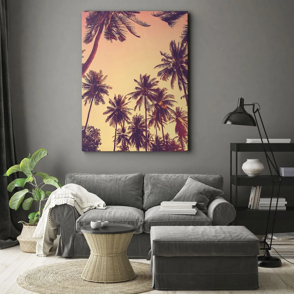 Quadro su tela - Stampe su Tela - Composizione tropicale - 45x80 cm