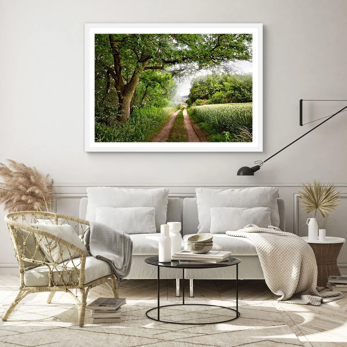 Poster in cornice bianca - Et in Arcadia ego - 50x40 cm