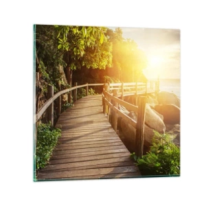 Quadro su vetro - Altra curva, altre meraviglie - 30x30 cm