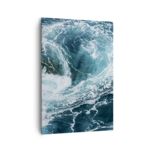 Quadro su tela - Stampe su Tela - Vortice oceanico dinamico - 70x100cm - La porta verso il centro della Terra - Decorazione murale moderna per soggiorno e camera da letto ARTTOR