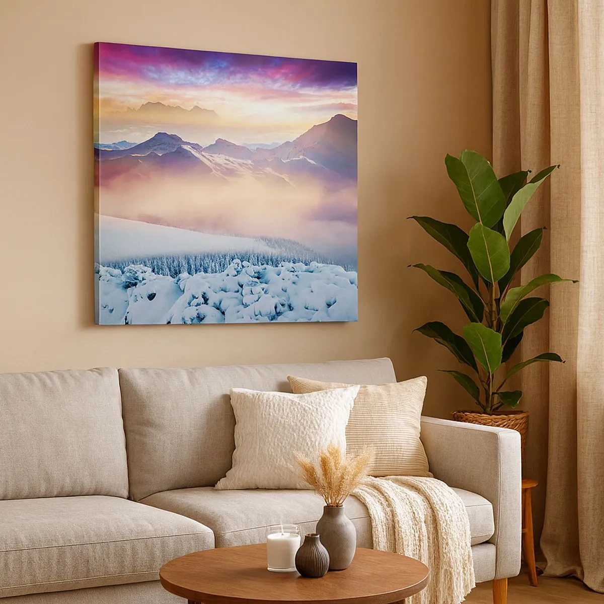 Quadro su tela - Stampe su Tela - Forza e purezza della natura - 30x30 cm