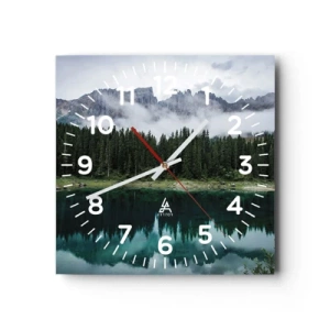 Orologio da parete - Orologio in Vetro - Silenzio, non svegliamo l'acqua che dorme... - 30x30 cm