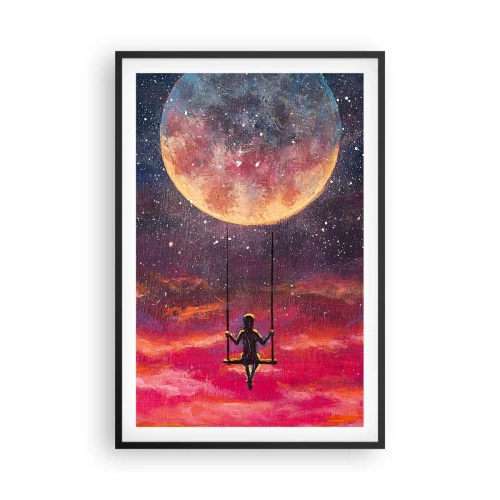 Poster in cornice nera - Con la testa tra le nuvole - 61x91 cm