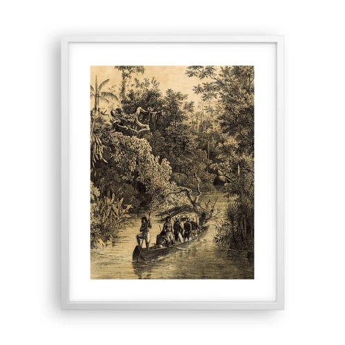 Poster in cornice bianca - Viaggio alla fonte - 40x50 cm