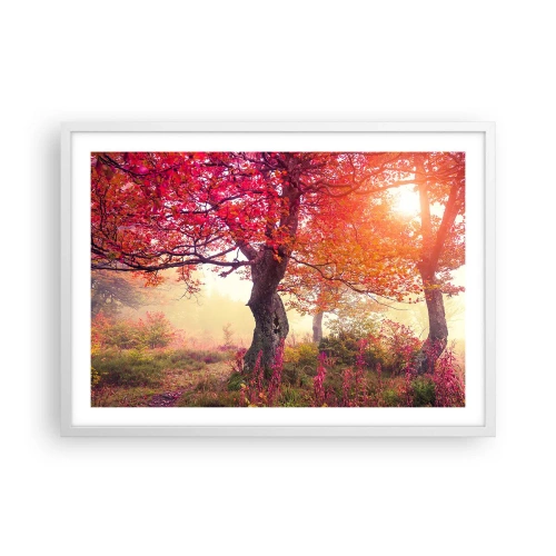 Poster in cornice bianca - L'esplosione della fioritura - 70x50 cm