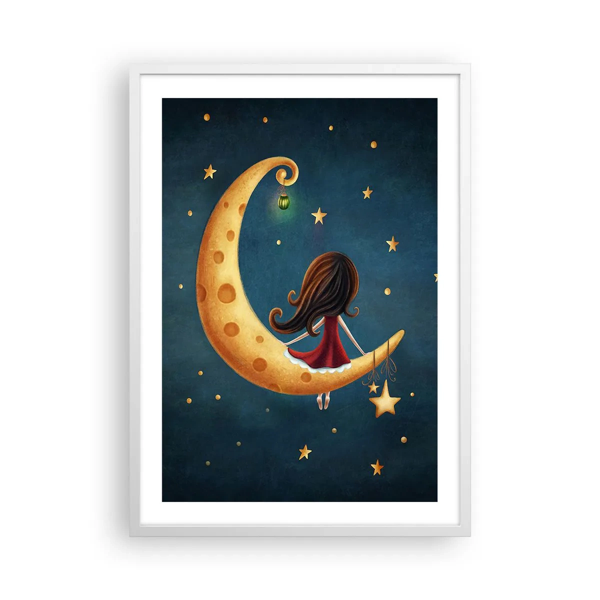 Poster in cornice bianca - Una volta... - 50x70 cm