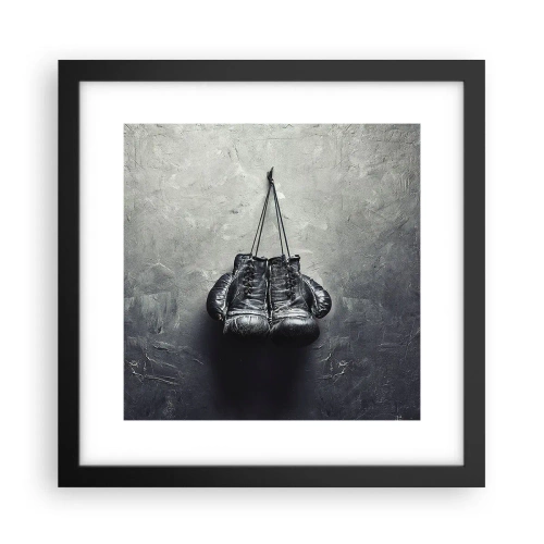 Poster in cornice nera - Tempo di lotte e tempo di pace - 30x30 cm