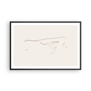 Poster in cornice nera - La forma del desiderio - 91x61 cm