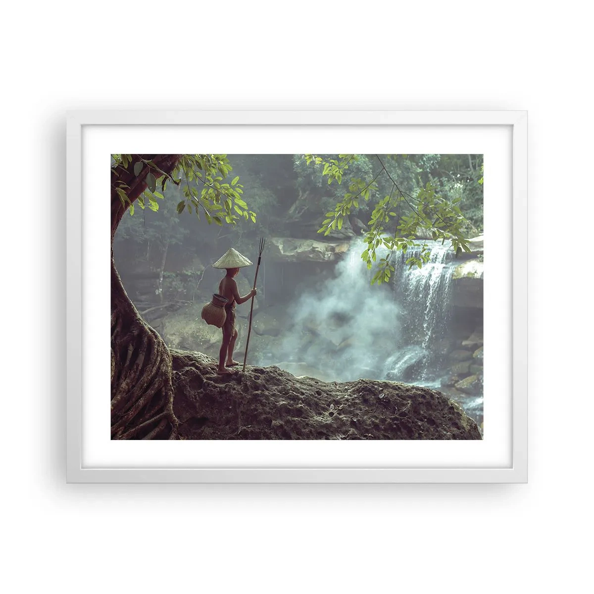 Poster in cornice bianca - In armonia con la natura - 50x40 cm