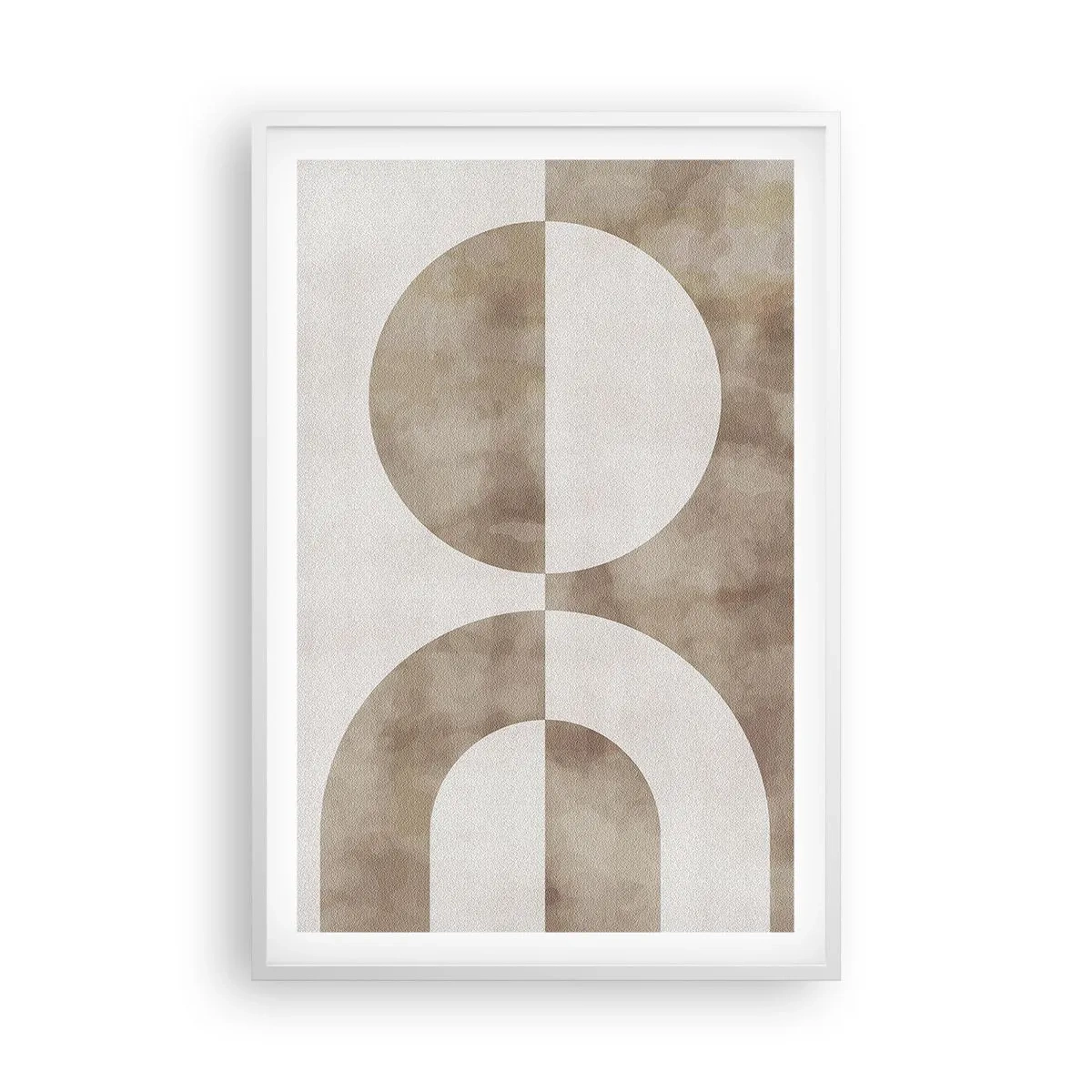 Poster in cornice bianca - Analogie e differenze - 61x91 cm